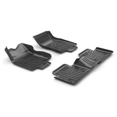 [US Warehouse] 3D TPE All Weather Car Floor Mats Liners for Nissan Rouge X-Trail 2014-2020(Black)